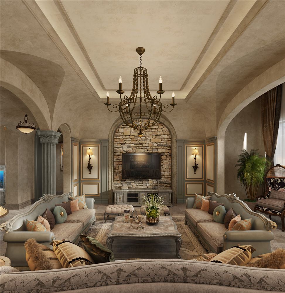 廣州市科城山莊歐式風(fēng)格平層裝修案例