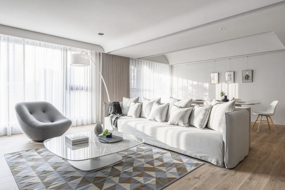 江門市奧園泉林黃金小鎮(zhèn)現(xiàn)代簡約風(fēng)格三居室裝修案例