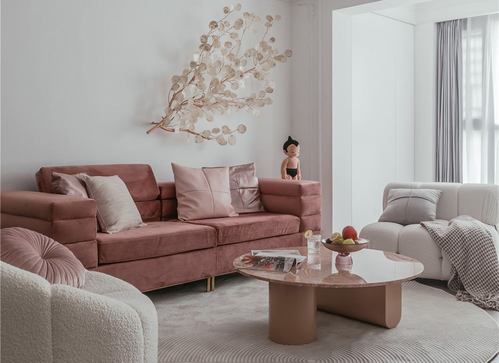 江門市世茂碧海銀湖輕奢風格三居室裝修案例