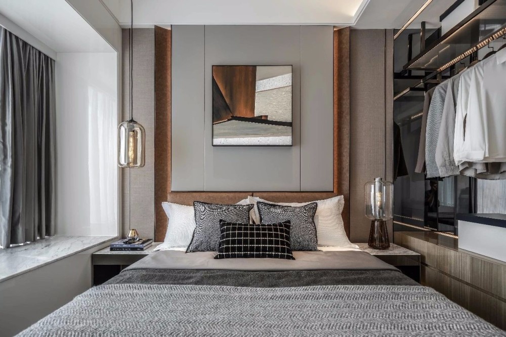 現(xiàn)代簡約風格室內(nèi)設(shè)計家裝案例-臥室 現(xiàn)代簡約風格室內(nèi)設(shè)計家裝案例-臥室