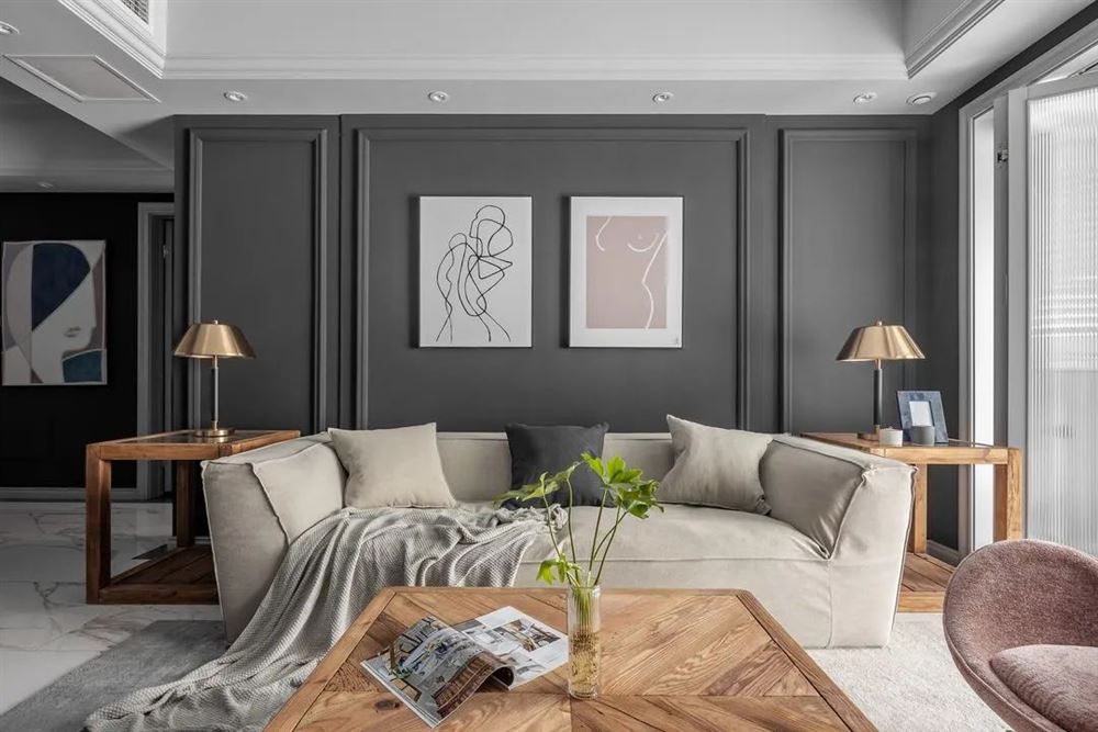 曲靖市圖騰商業(yè)中心輕奢風(fēng)格三居室裝修案例