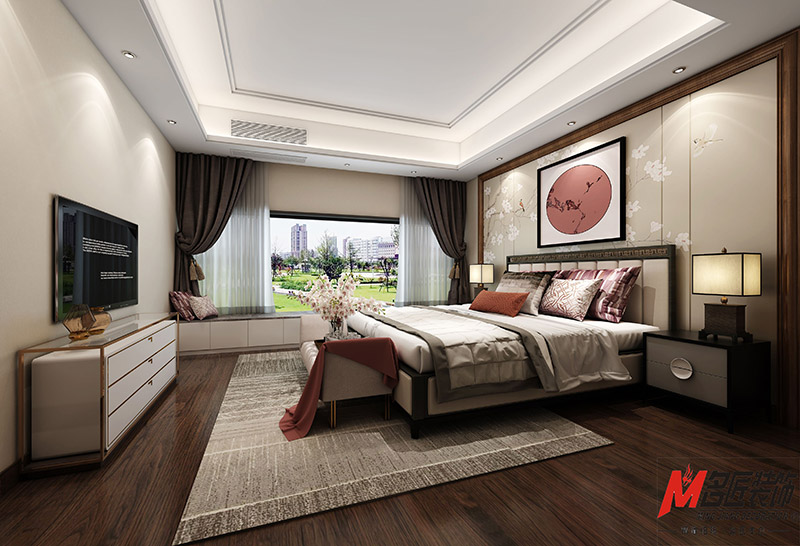 現(xiàn)代前衛(wèi)風格室內(nèi)裝修效果圖-寶德家園三居143平米-主臥 現(xiàn)代前衛(wèi)風格室內(nèi)裝修效果圖-寶德家園三居143平米-主臥