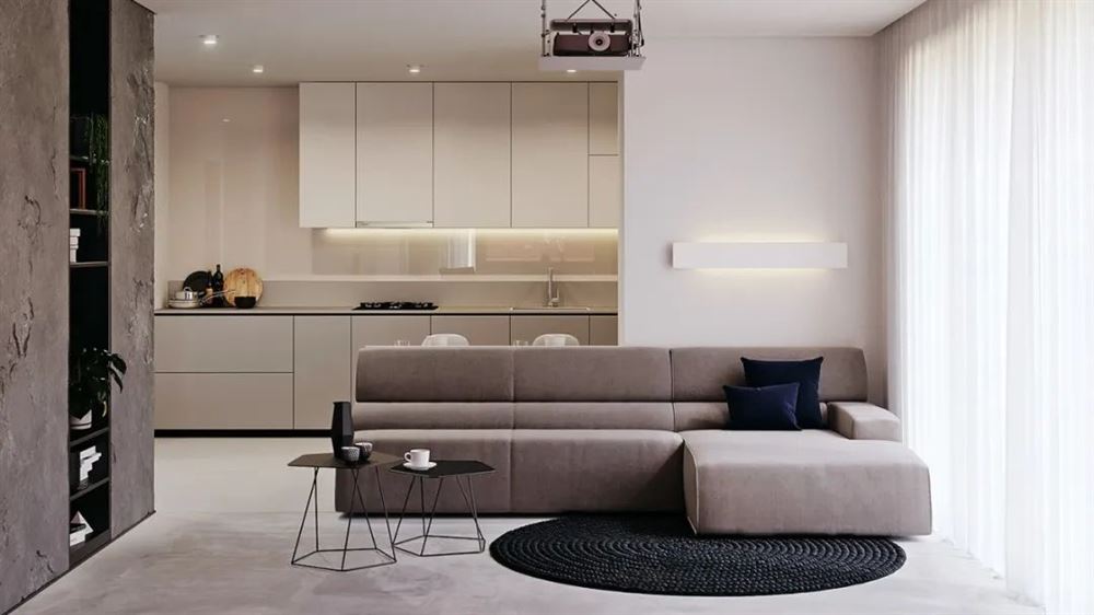 江門市世茂碧海銀湖現(xiàn)代簡約風格三居室裝修案例