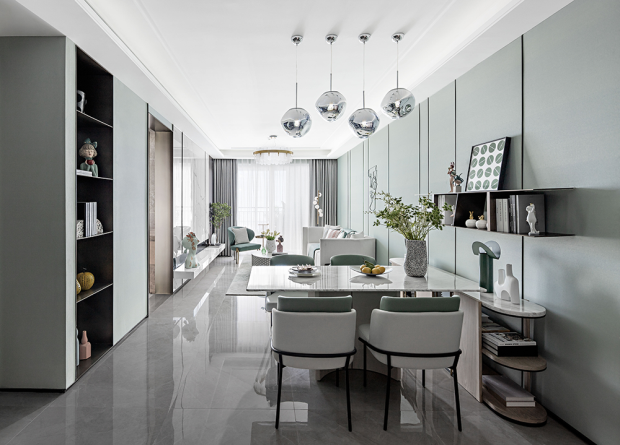 簡(jiǎn)歐輕奢風(fēng)格室內(nèi)設(shè)計(jì)家裝案例-餐廳 簡(jiǎn)歐輕奢風(fēng)格室內(nèi)設(shè)計(jì)家裝案例-餐廳