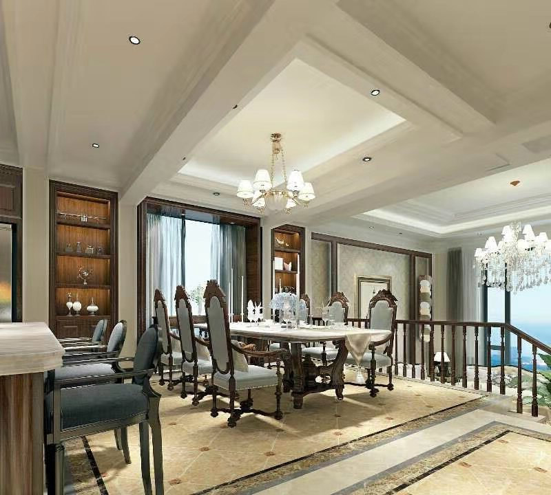 美式鄉(xiāng)村風格室內裝修效果圖-學府一號復式230平米-餐廳 美式鄉(xiāng)村風格室內裝修效果圖-學府一號復式230平米-餐廳