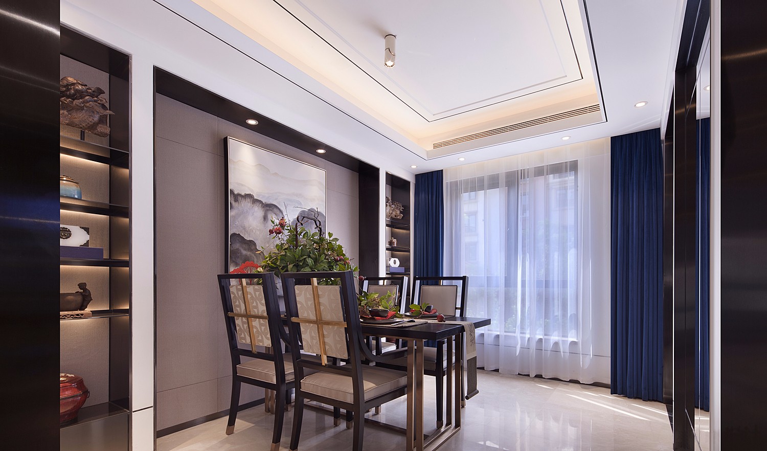 新中式風(fēng)格室內(nèi)設(shè)計(jì)家裝案例-餐廳 新中式風(fēng)格室內(nèi)設(shè)計(jì)家裝案例-餐廳