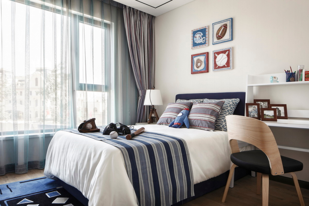 新中式風(fēng)格室內(nèi)設(shè)計家裝案例-次臥 新中式風(fēng)格室內(nèi)設(shè)計家裝案例-次臥