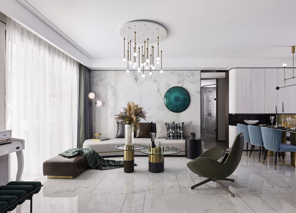 江門市嶺江一品歐式風(fēng)格四居室裝修案例