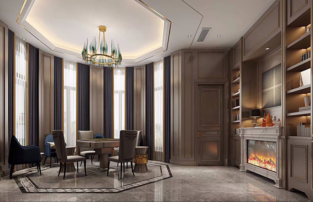 佛山市招商曦岸輕奢風格別墅裝修案例