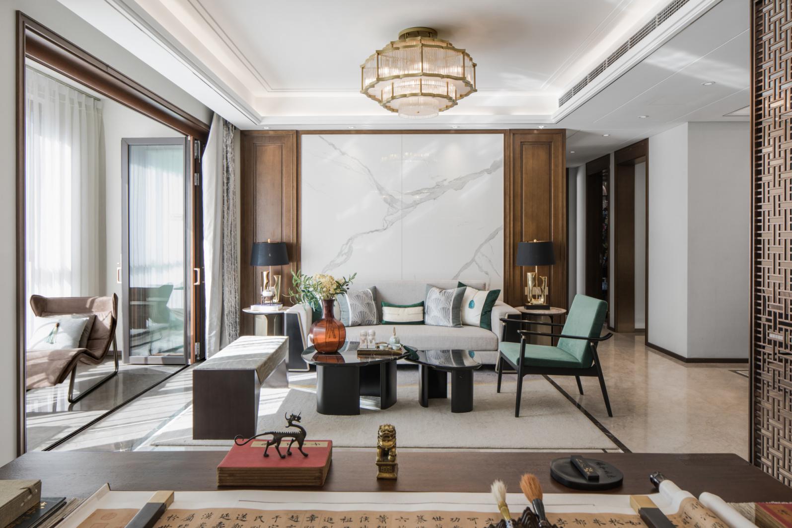 新中式風格室內(nèi)設計家裝案例-客廳 新中式風格室內(nèi)設計家裝案例-客廳