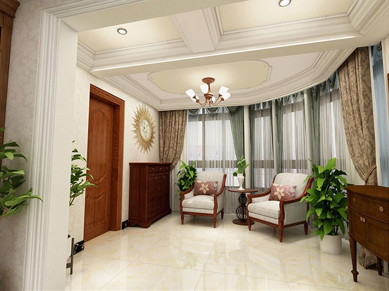 佛山市海倫堡&middot;美的&middot;玖悅府新中式風(fēng)格復(fù)式裝修案例