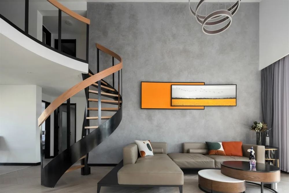 清遠(yuǎn)市百花商住樓現(xiàn)代簡(jiǎn)約風(fēng)格復(fù)式裝修案例