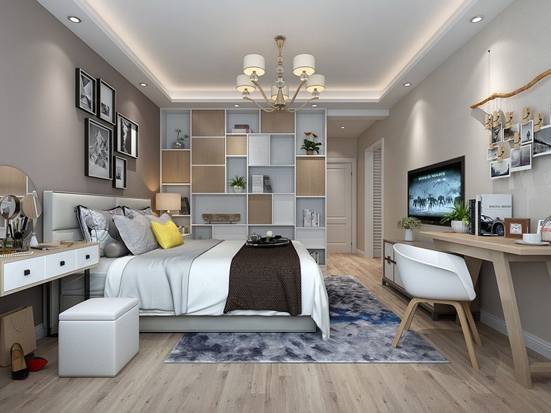 佛山市金茂綠島湖現(xiàn)代簡(jiǎn)約風(fēng)格二居室裝修案例