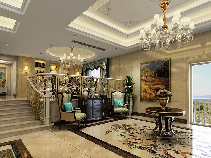 佛山市碧桂園智慧慢城歐式風格別墅裝修案例