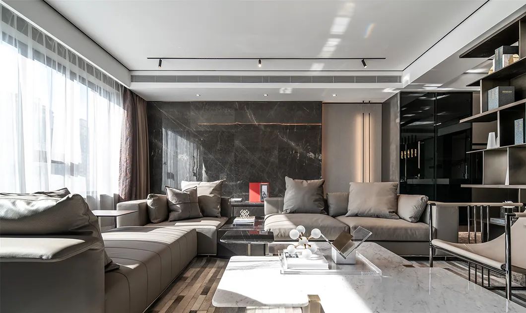 現(xiàn)代輕奢風(fēng)格別墅室內(nèi)設(shè)計(jì)家裝案例-客廳 現(xiàn)代輕奢風(fēng)格別墅室內(nèi)設(shè)計(jì)家裝案例-客廳