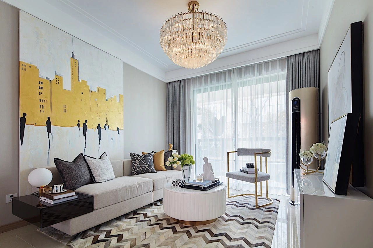 榮和千千樹三居123平米現(xiàn)代前衛(wèi)風(fēng)格室內(nèi)裝修案例-客廳 榮和千千樹三居123平米現(xiàn)代前衛(wèi)風(fēng)格室內(nèi)裝修案例-客廳