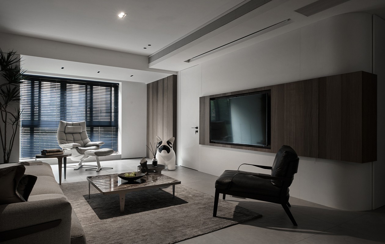 現(xiàn)代簡約風格室內家裝案例效果圖-客廳電視背景墻 現(xiàn)代簡約風格室內家裝案例效果圖-客廳電視背景墻