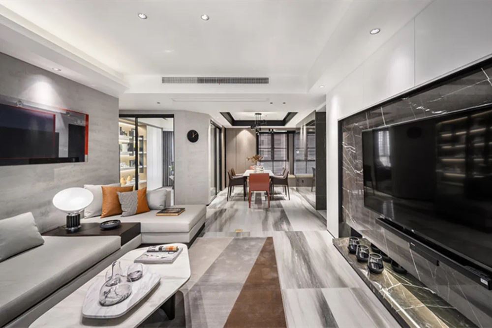 廣州市遠(yuǎn)東&middot;御江豪庭現(xiàn)代簡(jiǎn)約風(fēng)格三居室裝修案例