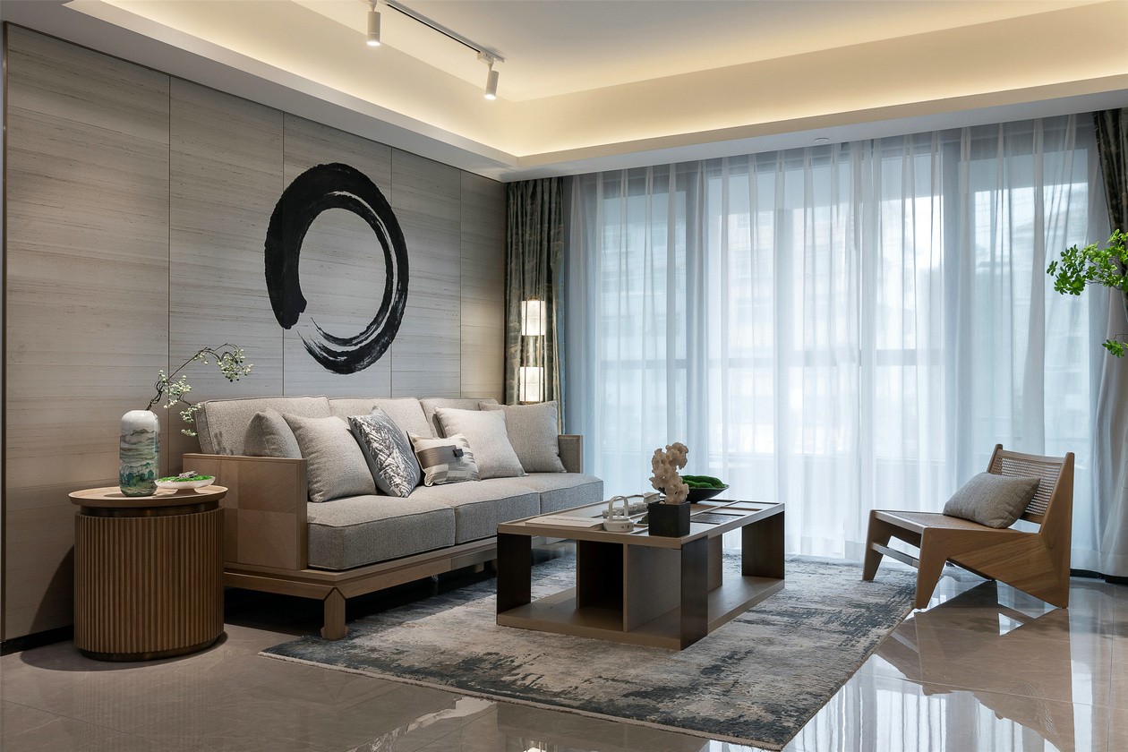 廣州市鴻成&middot;珠江玥現(xiàn)代簡約風(fēng)格三居室裝修案例