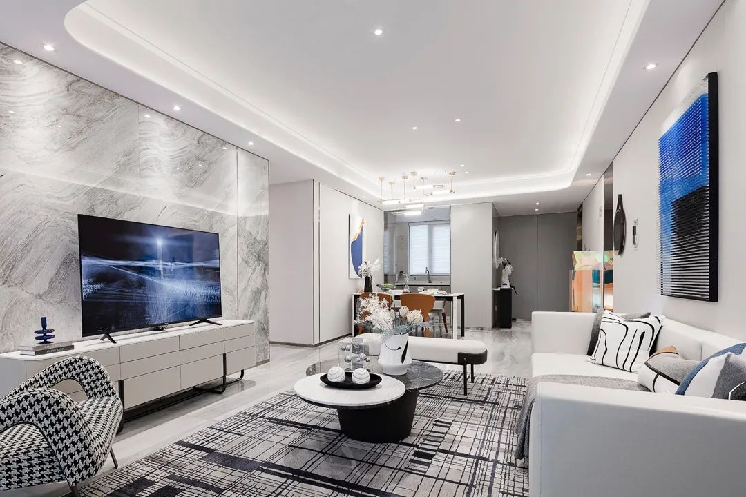 廣州市富力銀禧花園現(xiàn)代簡約風(fēng)格三居室裝修案例