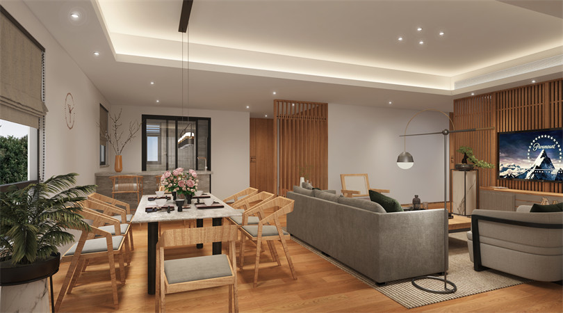 廣州市中?；ǔ菫超F(xiàn)代簡約風格四居室裝修案例