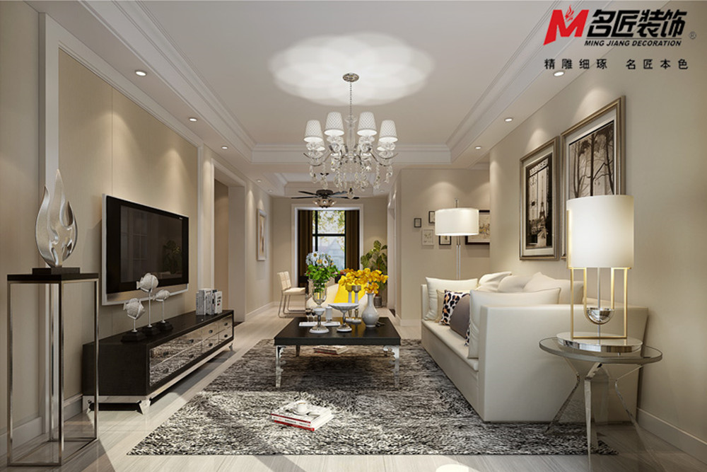 合肥市龍湖&middot;車橋新界現(xiàn)代簡約風格三居室裝修案例