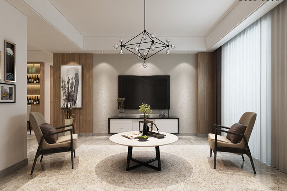 合肥市新錦成&middot;拾光云錦現(xiàn)代簡約風(fēng)格三居室裝修案例