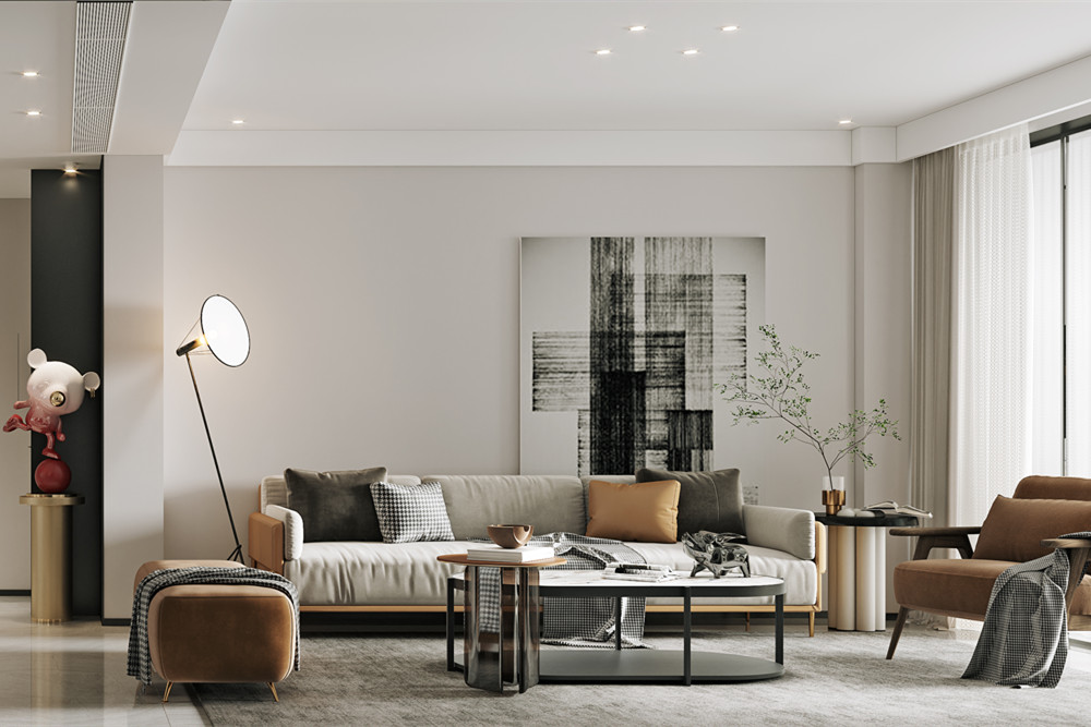 嘉興市碧桂園&middot;楓景尚院現(xiàn)代簡約風格四居室裝修案例