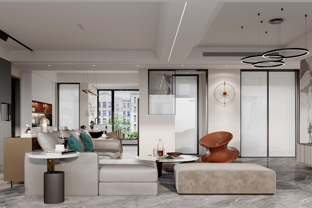 嘉興市當代和山悅MOMA現(xiàn)代簡約風格三居室裝修案例