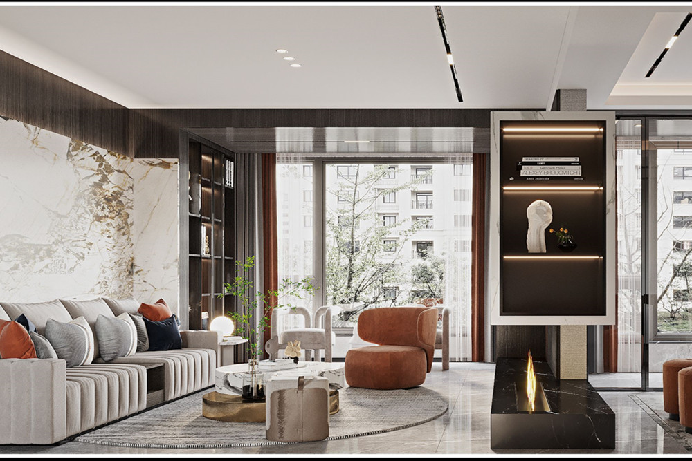 嘉興市海云間現(xiàn)代簡約風(fēng)格三居室裝修案例