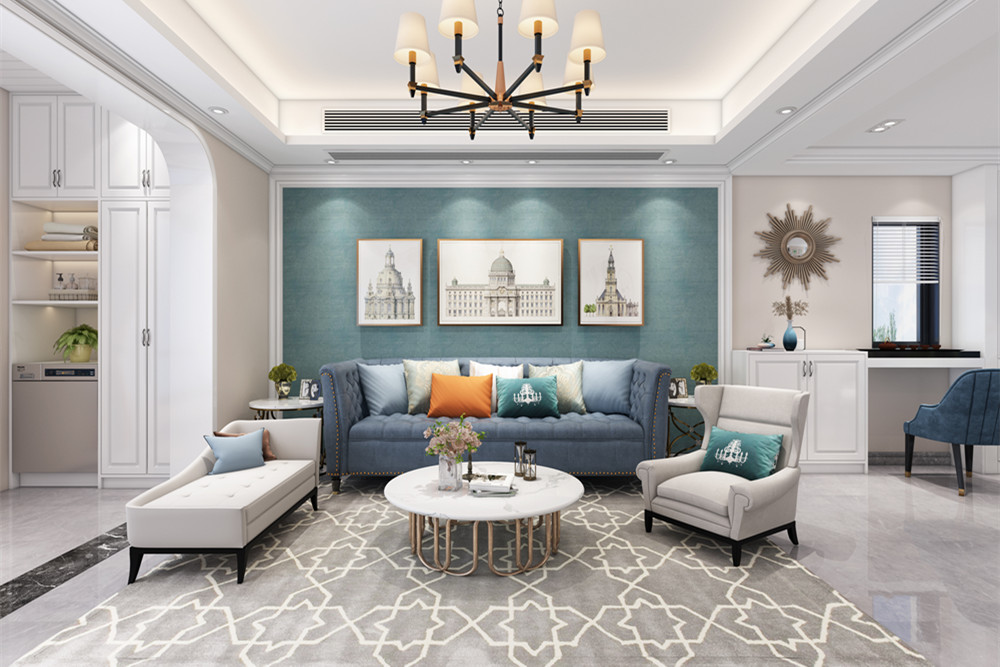 中山市雅居樂民森迪茵湖小鎮(zhèn)北歐風(fēng)格三居室裝修案例