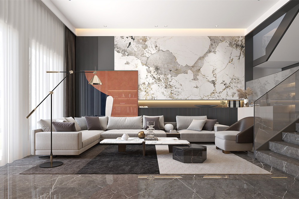 連云港市興業(yè)&middot;大學(xué)里現(xiàn)代簡約風(fēng)格復(fù)式裝修案例