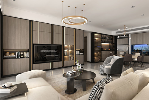 玉林市中央時(shí)代現(xiàn)代簡約風(fēng)格三居室裝修案例