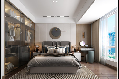 玉林市金港國(guó)際名城現(xiàn)代簡(jiǎn)約風(fēng)格三居室裝修案例