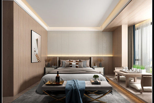 玉林市中央時(shí)代現(xiàn)代簡約風(fēng)格三居室裝修案例
