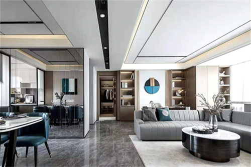 梧州市百匯幸福城現(xiàn)代簡約風格四居室裝修案例