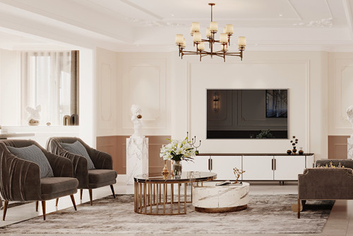 德陽201-300平米輕奢風格碧桂園裝修設(shè)計案例