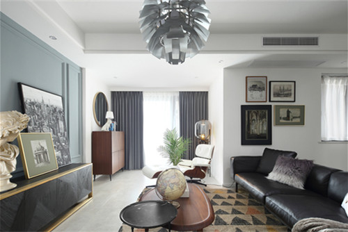 德陽市7號安置點現(xiàn)代簡約風(fēng)格三居室裝修案例