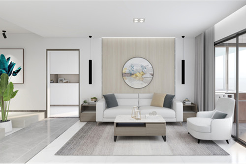 ?？谑杏盀超F(xiàn)代簡(jiǎn)約風(fēng)格三居室裝修案例