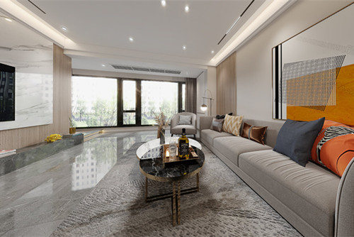 自貢市華煜&middot;陽光鄰里一期現(xiàn)代簡約風(fēng)格三居室裝修案例