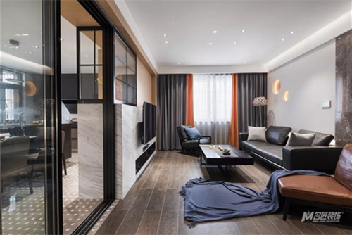 常州市御城現(xiàn)代簡約風(fēng)格三居室裝修案例