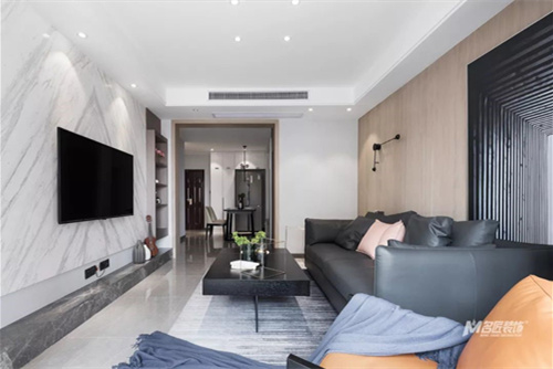 常州市龍湖香醍漫步別墅現(xiàn)代簡約風格二居室裝修案例