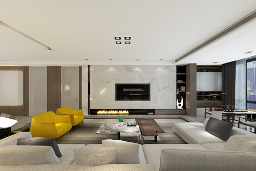 百色市城東左側(cè)地產(chǎn)開發(fā)東面3號住宅樓北歐風(fēng)格四居室裝修案例