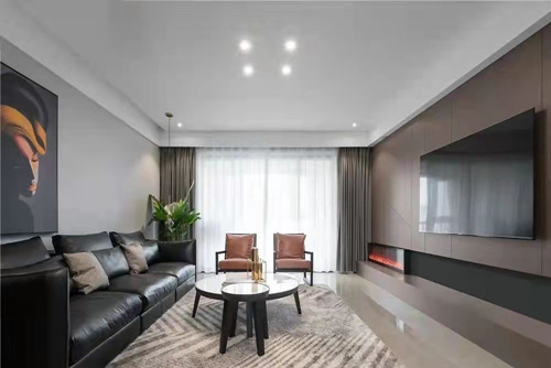 云浮市東臨天下現(xiàn)代簡(jiǎn)約風(fēng)格三居室裝修案例