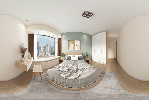 江門市幸福新村北歐風(fēng)格三居室裝修案例