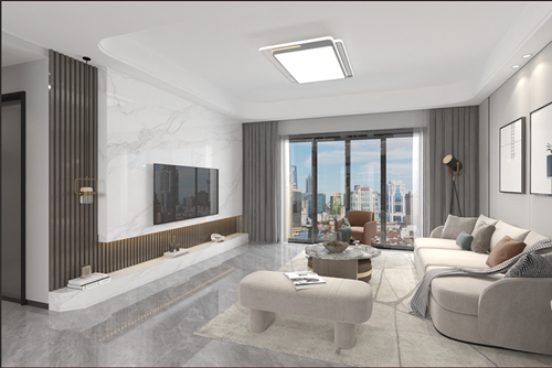 江門市恒大御景半島現(xiàn)代風(fēng)格三居室裝修案例