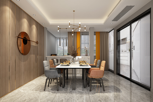 江門(mén)市春曉園現(xiàn)代風(fēng)格四居室裝修案例