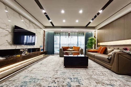 茂名市粵西明珠現(xiàn)代簡約風格三居室裝修案例