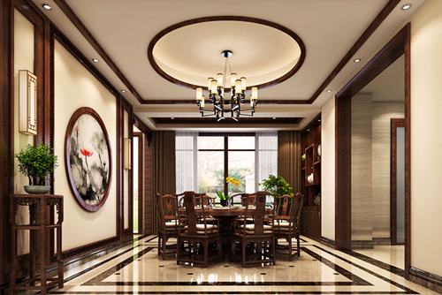 ?？谑邪埓髲B新中式風格別墅裝修案例