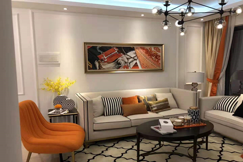 海口市時代城現(xiàn)代簡約風(fēng)格三居室裝修案例